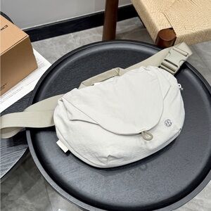 lululemon athletica Cream Curved Crossbody Bag